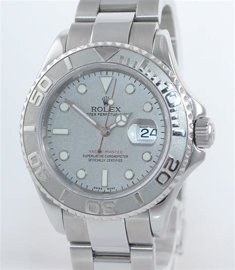 rolex yacht master platinum dial 40mm|rolex yacht master platinum bezel price.